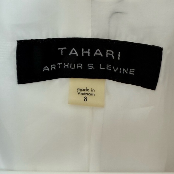 Striped Pinstripe White&Black Blazer Jacket Tailored (fits like a size 4) - Picture 3 of 9